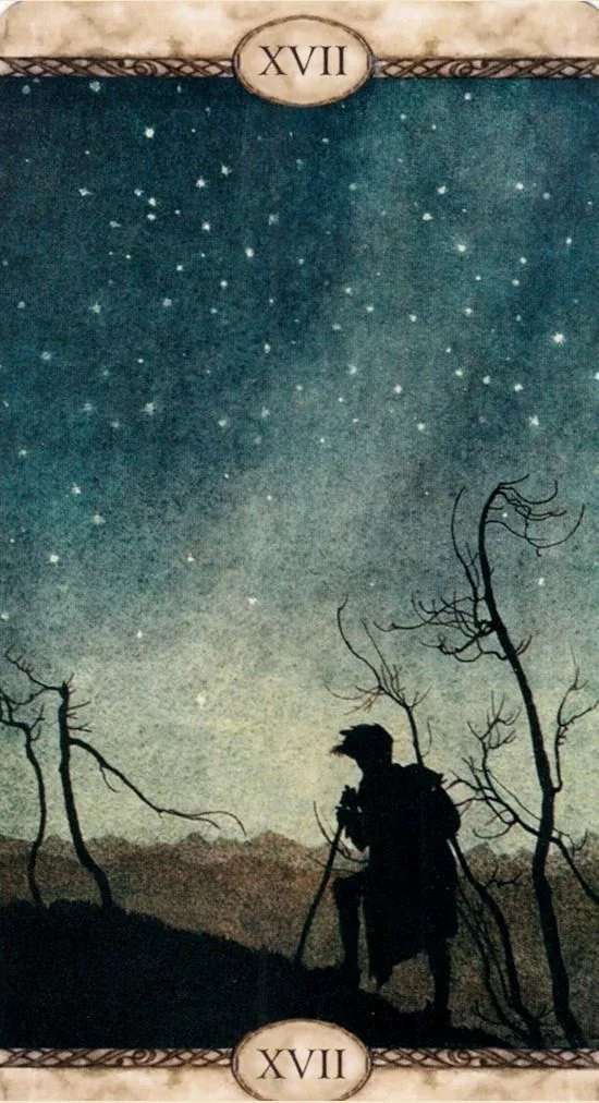 The Star card from the Rackham Tarot deck