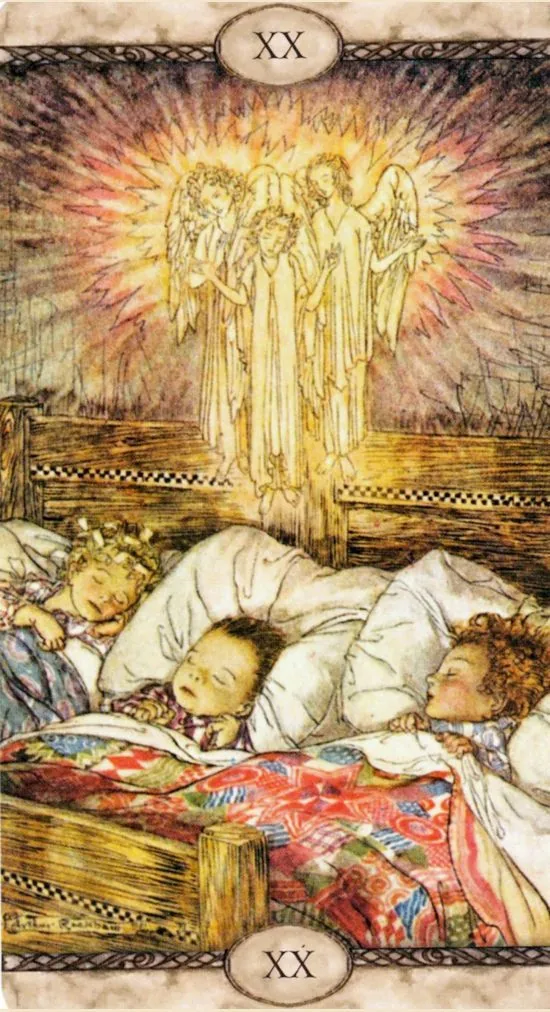 Judgment card from the Rackham Tarot deck