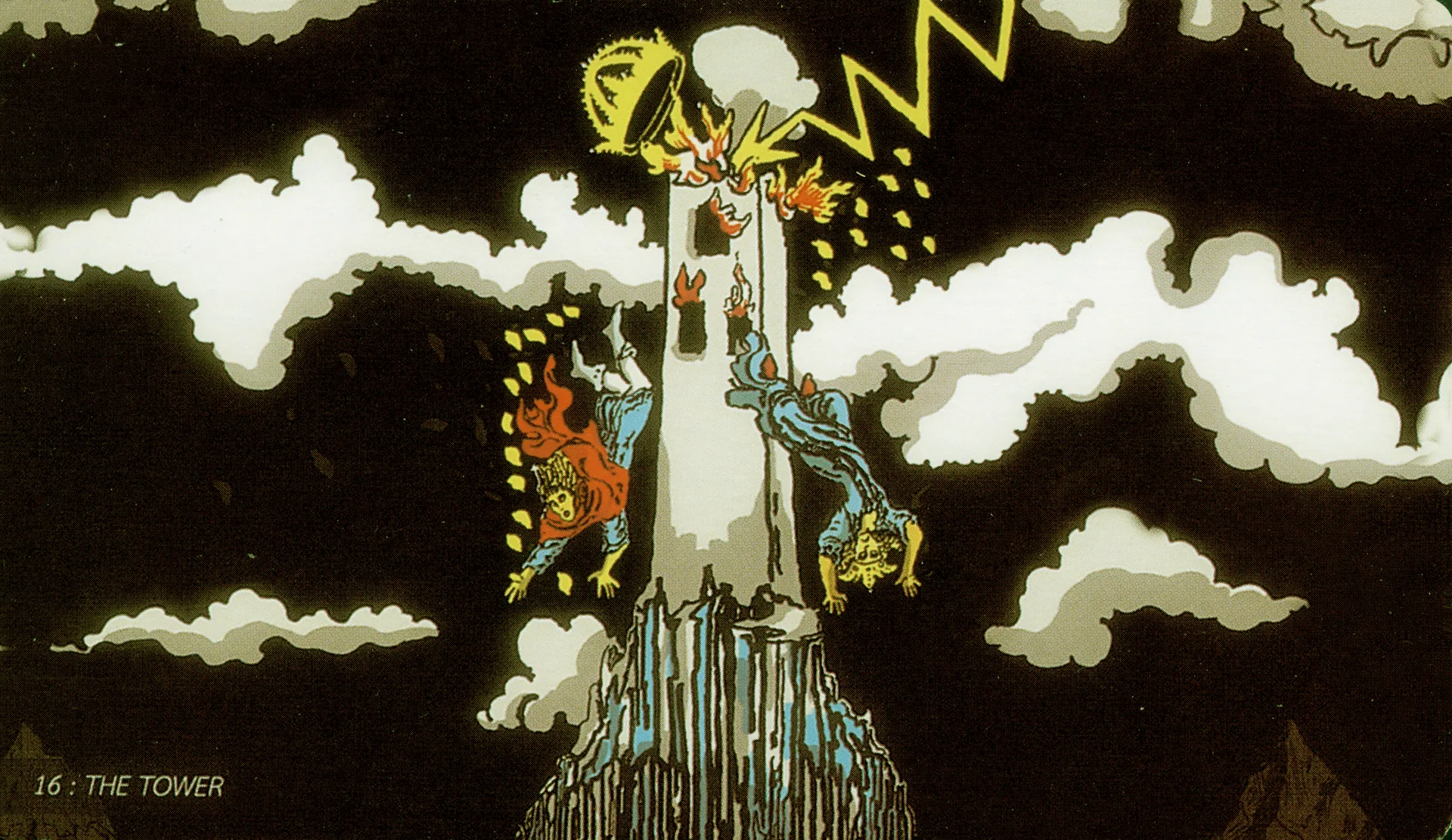 The Tower Rider-Waite-Smith tarot card panorama