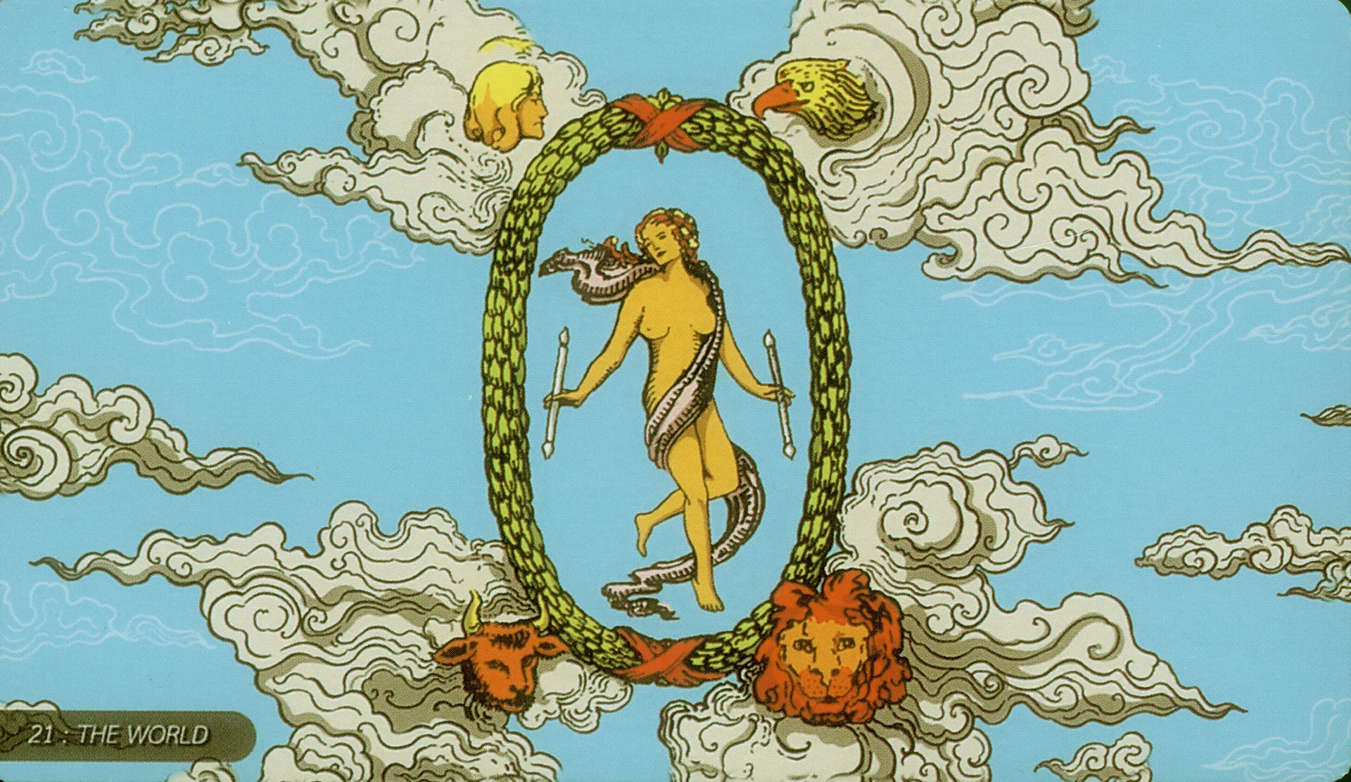 The World Rider-Waite-Smith tarot card panorama