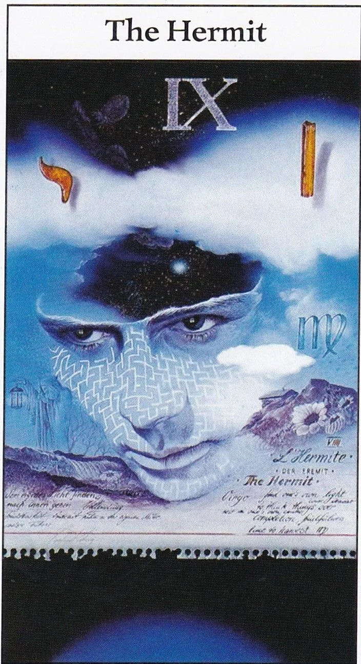 The Hermit card from the Rohrig Tarot deck