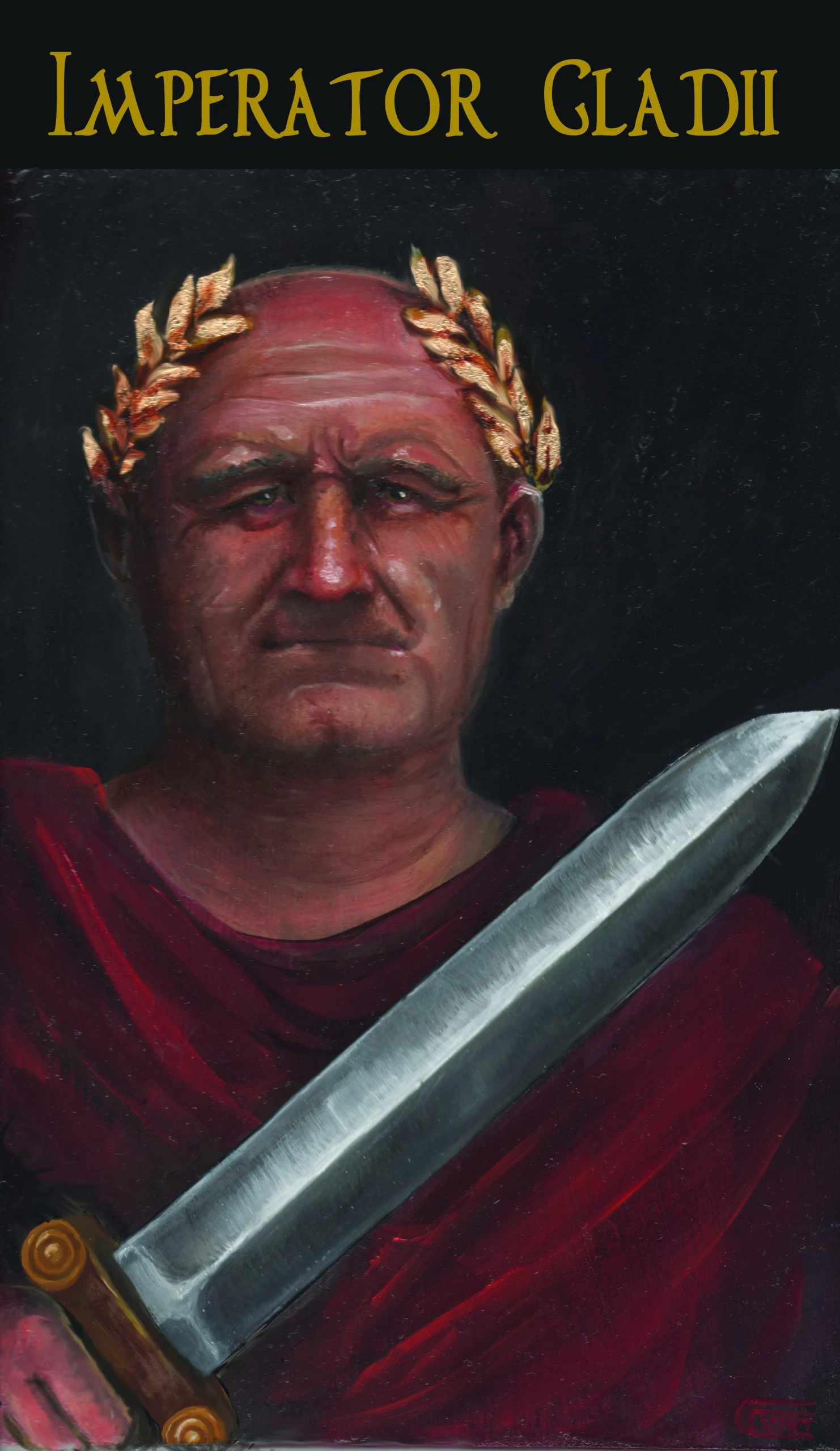 Imperator Gladii card from The Roman Tarot deck by Christine Cianci Imperator Gladii card from The Roman Tarot deck by Christine Cianci