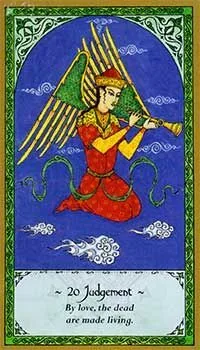 Judgment card from the Rumi Tarot deck