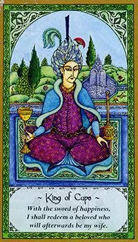 King of Cups card from the Rumi Tarot deck