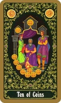 10 of Coins - Russian Tarot of St. Petersburg - Tarot Deck by Yury Shakov