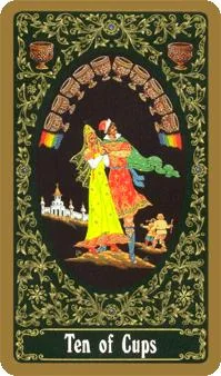 10 of Cups - Russian Tarot of St. Petersburg - Tarot Deck by Yury Shakov