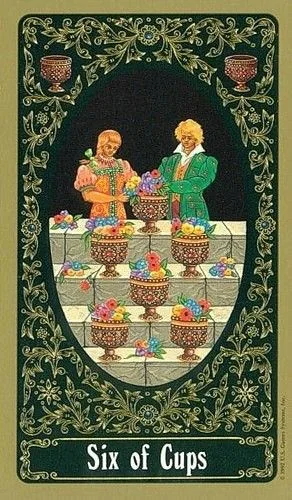 Russian Tarot Of St Petersburg Review 7 6 of Cups from the Russian Tarot of St. Petersburg