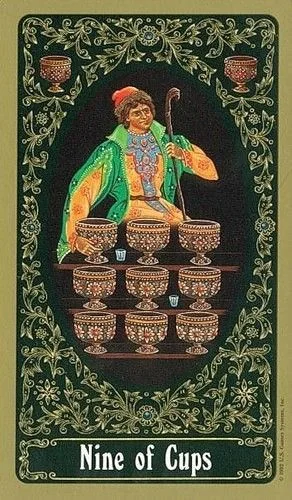 Russian Tarot Of St Petersburg Review 8 9 of Cups from the Russian Tarot of St. Petersburg