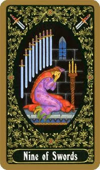 Russian Tarot Of St Petersburg Review 13 9 of Swords from the Russian Tarot of St. Petersburg