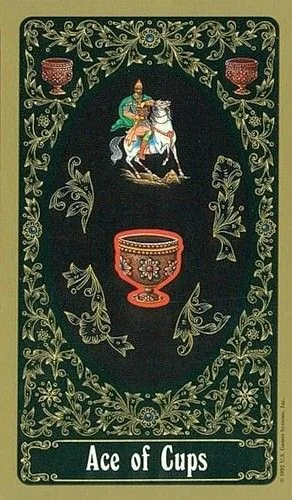 Russian Tarot Of St Petersburg Review 6 Ace of Cups from the Russian Tarot of St. Petersburg