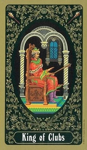 King of Clubs - Russian Tarot of St. Petersburg - Tarot Deck by Yury Shakov