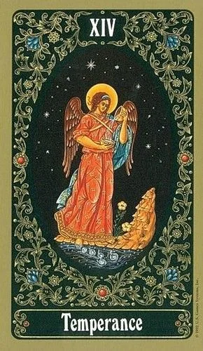 Temperance - Russian Tarot of St. Petersburg - Tarot Deck by Yury Shakov