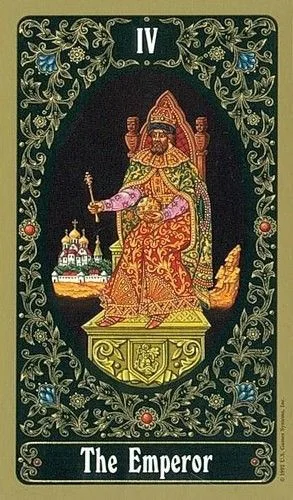 The Emperor - Russian Tarot of St. Petersburg - Tarot Deck by Yury Shakov
