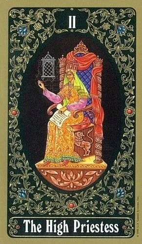 The High Priestess - Russian Tarot of St. Petersburg - Tarot Deck by Yury Shakov