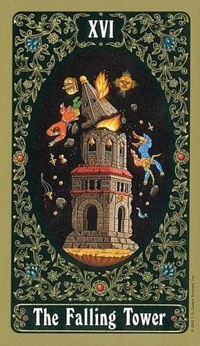 Russian Tarot Of St Petersburg Review 18 The Tower from the Russian Tarot of St. Petersburg