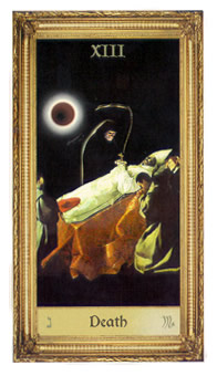 Death card from the Sacred Art Tarot deck by André St. Dryden