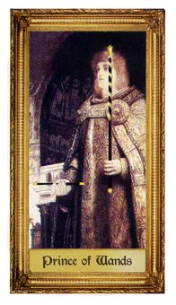 Prince of Wands card from the Sacred Art Tarot deck by André St. Dryden