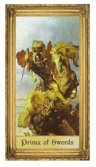 Prince of Swords card from the Sacred Art Tarot deck by André St. Dryden