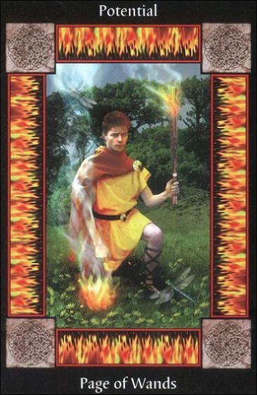 Page of Wands - Sacred Circle Tarot - Paul Mason