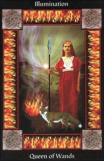 Queen of Wands - Sacred Circle Tarot - Paul Mason