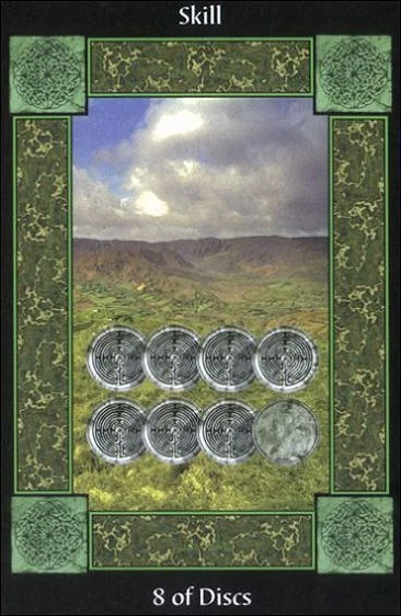 8 of Discs - Sacred Circle Tarot - Paul Mason