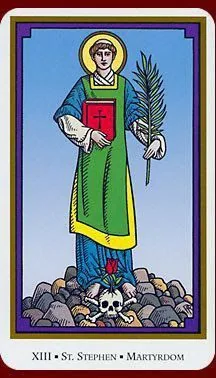 Death card from the Saints Tarot deck