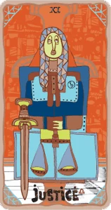 Justice - Sakki-Sakki Tarot - Monicka Clio Sakki