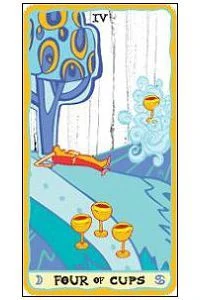 Four of Cups - Sakki-Sakki Tarot - Monicka Clio Sakki