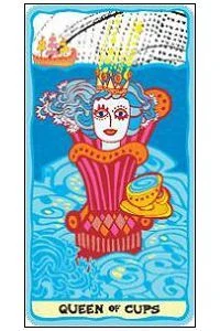Queen of Cups - Sakki-Sakki Tarot - Monicka Clio Sakki