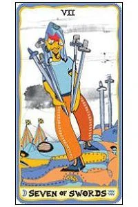Seven of Swords - Sakki-Sakki Tarot - Monicka Clio Sakki