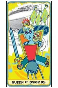 Queen of Swords - Sakki-Sakki Tarot - Monicka Clio Sakki