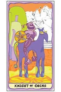 Knight of Coins - Sakki-Sakki Tarot - Monicka Clio Sakki