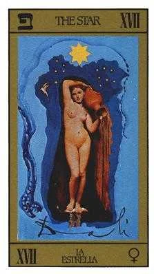 The Star card from the Salvador Dali Tarot deck