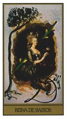 Queen of Wands card from the Salvador Dali Tarot deck