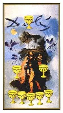 Eight of Cups card from the Salvador Dali Tarot deck
