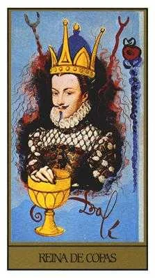 Queen of Cups card from the Salvador Dali Tarot deck