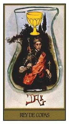 King of Cups card from the Salvador Dali Tarot deck