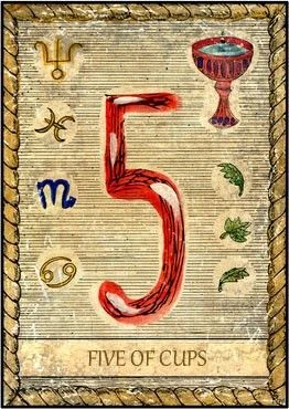 5 of Cups - Samiramay Tarot - Vera Petruk
