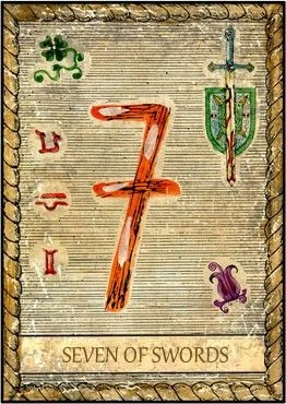 7 of Swords - Samiramay Tarot - Vera Petruk