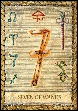 7 of Wands - Samiramay Tarot - Vera Petruk