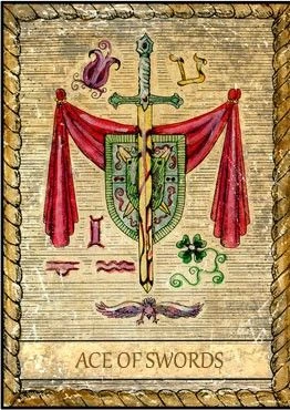 Ace of Swords card from the Samiramay Tarot deck