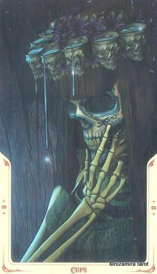 8 of Cups - Santa Muerte Tarot - Tarot Deck by Fabio Listrani