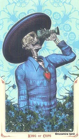 King of Cups - Santa Muerte Tarot - Tarot Deck by Fabio Listrani