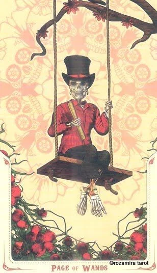 Page of Wands - Santa Muerte Tarot - Tarot Deck by Fabio Listrani
