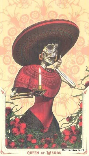 Queen of Wands - Santa Muerte Tarot - Tarot Deck by Fabio Listrani