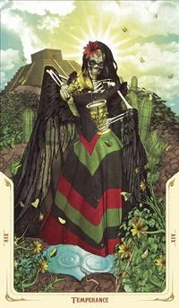Temperance - Santa Muerte Tarot - Tarot Deck by Fabio Listrani