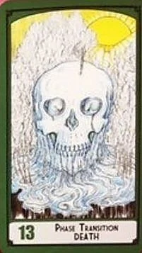 Death — Phase Transition card from the Science Tarot deck