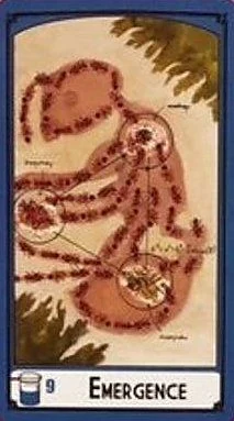 Nine of Cups — Emergence card from the Science Tarot deck