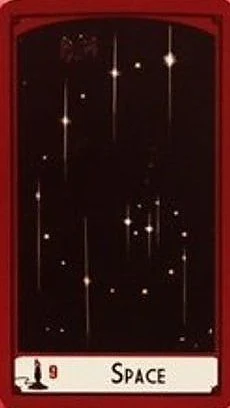 Nine of Wands — Space card from the Science Tarot deck