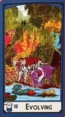 Ten of Cups — Evolving card from the Science Tarot deck